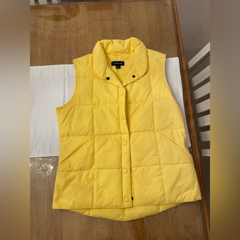 Lands End button down vest.
